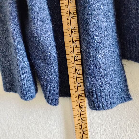 Old Navy Women Large Navy Blue Open Front Cardigan Sweater Top Soft Cozy Stretch - Picture 5 of 6